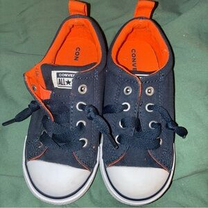Converse Kids Sneakers in Navy and Orange